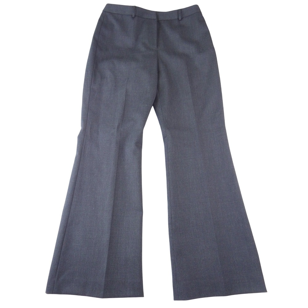 Antonio Melani Womens Charcoal Gray Wool Blend‎ Wide Flare Dress Pants Size 10